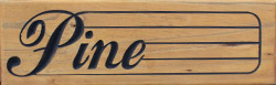 pine wood grain with carved text