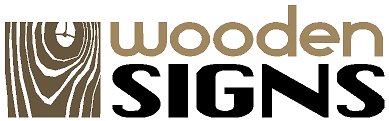 wooden signs